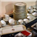 P45. Haviland Limoges "Louviennes" china set. 